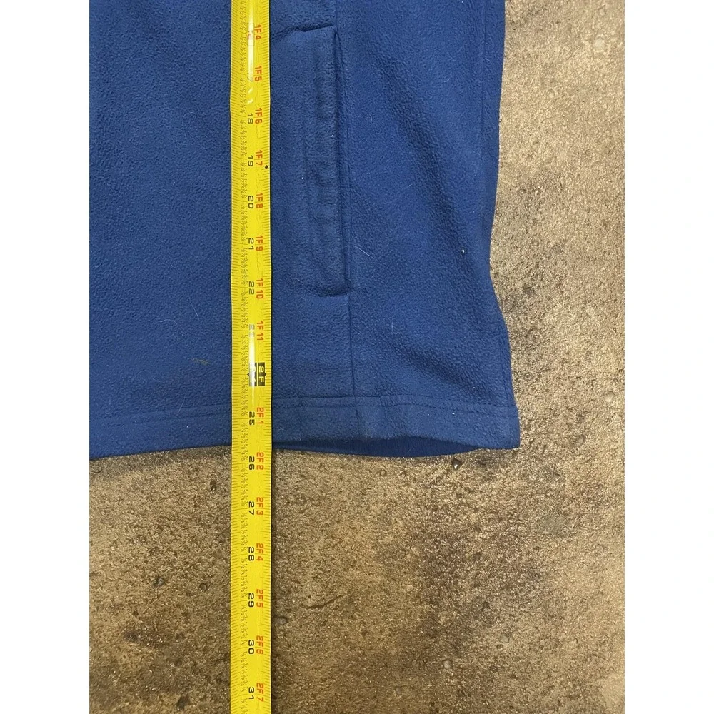 The North‎ Face Jacket Mens Medium Blue Fleece Softshell Full Zip Hiking Trail